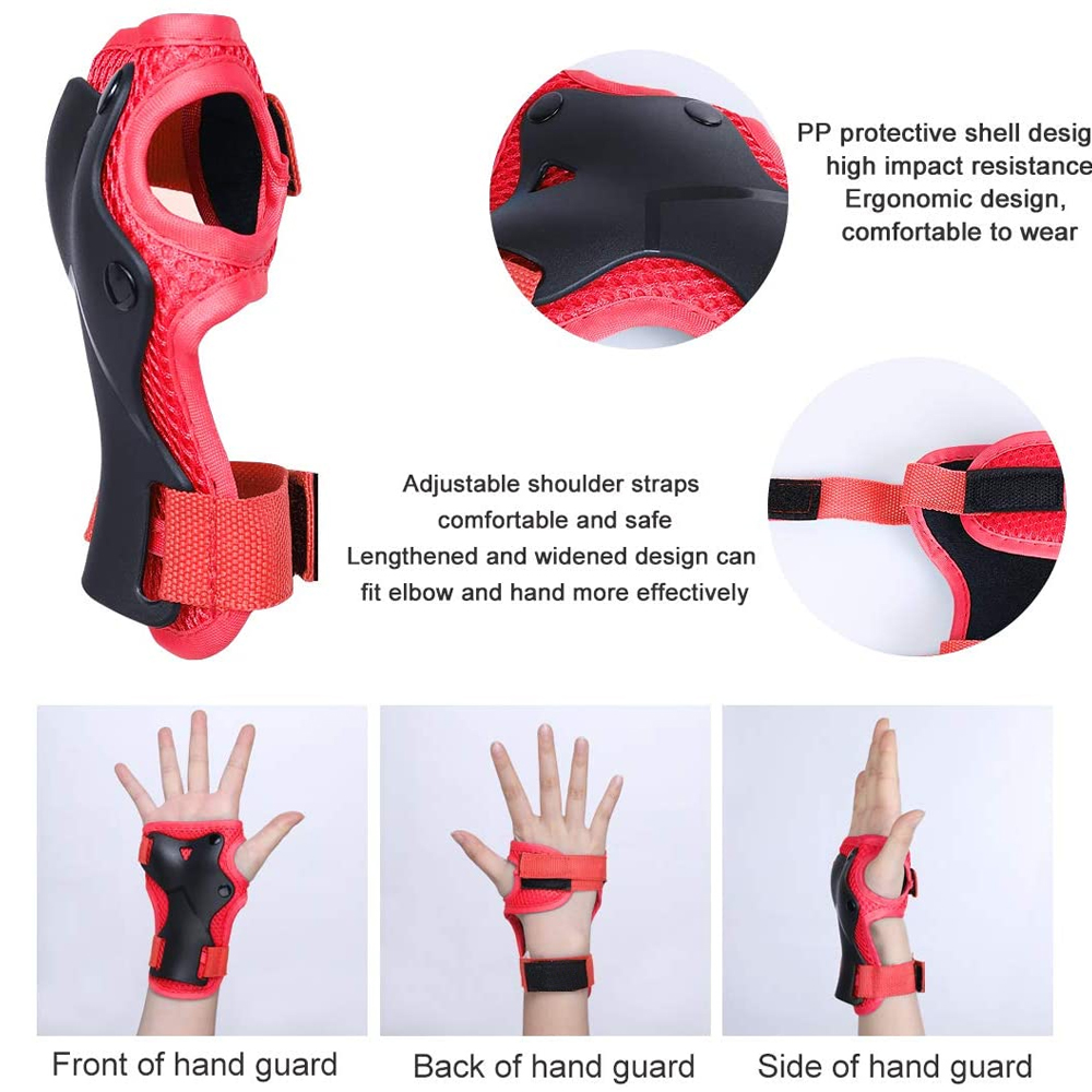 خوذة دراجة للأطفال وسادات معصم - مراجعة Cycling Protective Gear For Kids وسعره