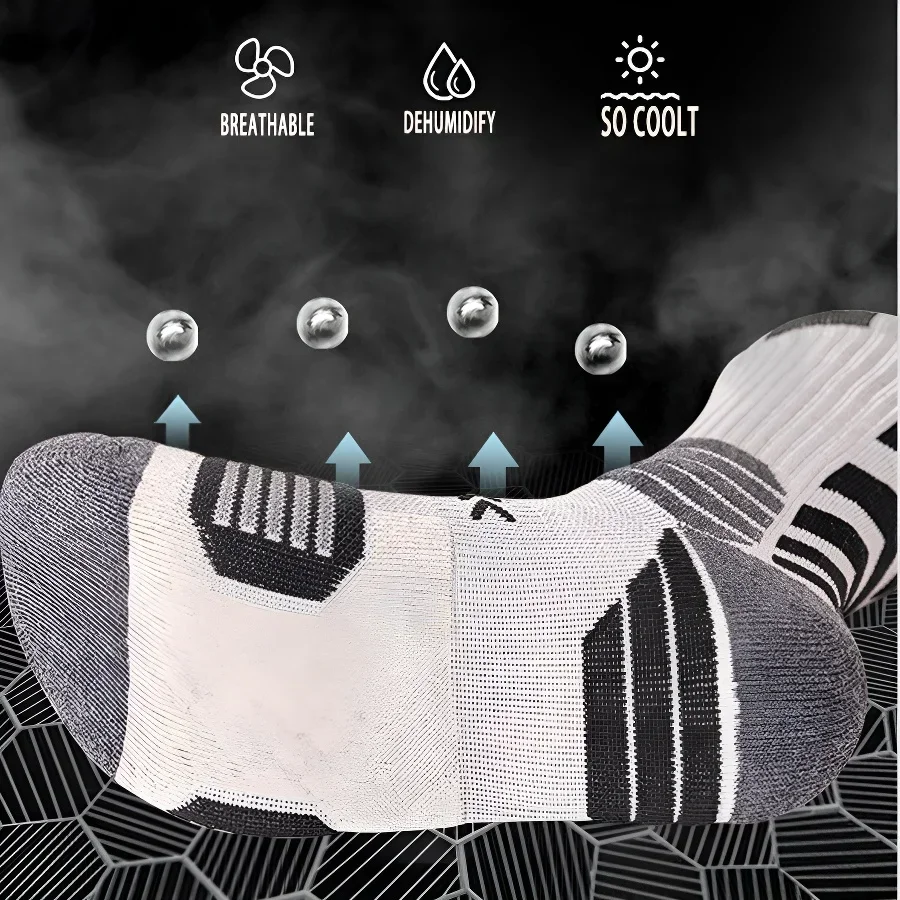 جوارب ضاغطة شبكية قابلة للتنفس - مراجعة Cycling Gear Men وسعره