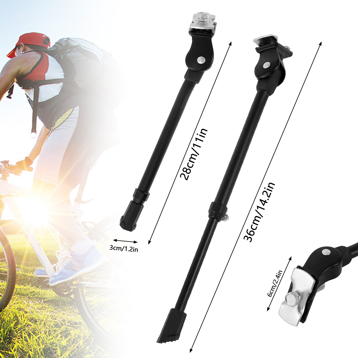 حامل جانبي للدراجة مقاس 24-27  - مراجعة Bicycle Kickstand وسعره